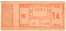 Trolleybus ticket: London