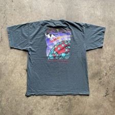 Rare Vintage 90s  Big Dogs Surf/Tech  Graphics Tee 2XL Y2K