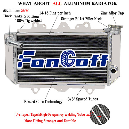 Rows aluminium radiator fit - 2,