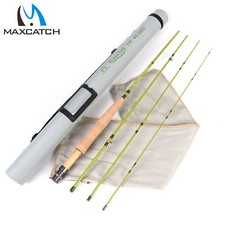 Maxcatch 1/2/3WT Fly Fishing Rod 6'/6'6"/7'/7'6" For Small Streams Panfish/Trout