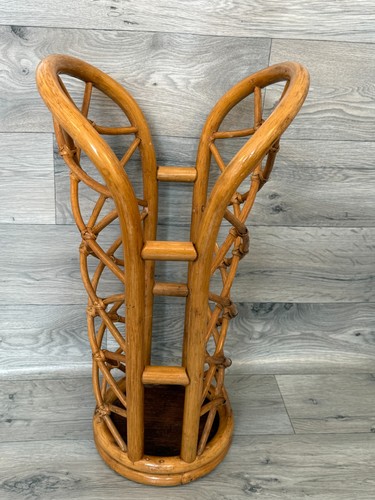 Vintage bamboo cane umbrella - vintage,