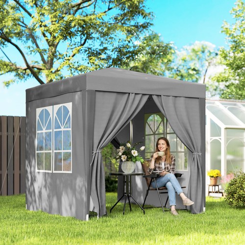 2x2m pop gazebo - up, sides