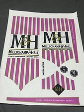 M&H Cricket Bat Sticker Millchamp & Hall Pink Edition Full Bat Sticker