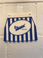 Blue White Vespa Mudflap