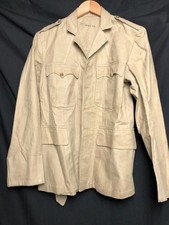 Original WW2 British Army KD Khaki Drill Shirt & Belt Set - 40" Chest