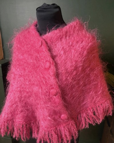 Vintage 1960s pure mohair - mohair, cape