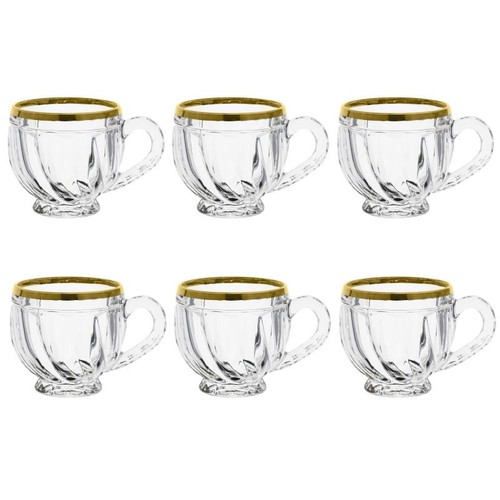 Gold rim classic cafe - 6,