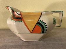 ART DECO S Fielding's CROWN DEVON Geometric Handpainted SAUCE JUG Enoch Bolton ?