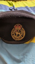 WW2 HOME FRONT  ARP MARKED  "CIVIL DEFENCE CORPS"  BERET  GOVT ARROW. ORIGINAL.