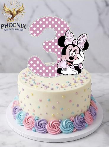 Personalised minnie age cake - age,