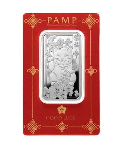 Pamp 1oz silver lucky cat - 1oz,