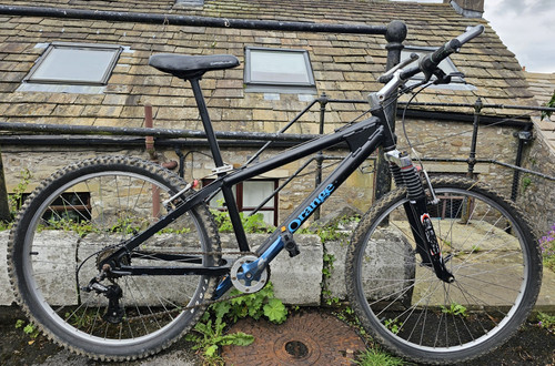 Orange mountain bike black - orange,