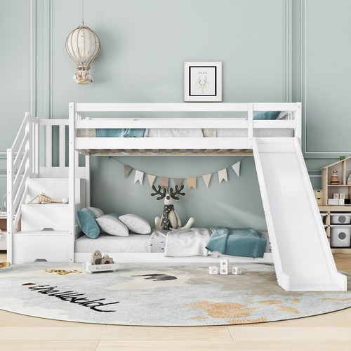 Kids bunk beds slide - beds,