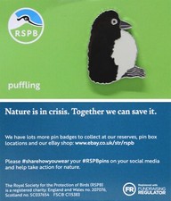 RSPB Pin Badge Puffling NIIC