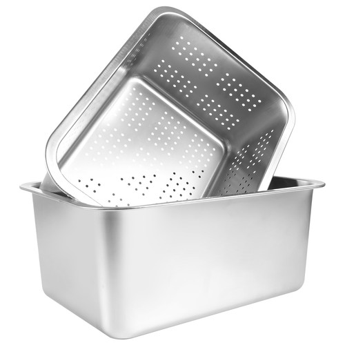 Stainless steel dish - 2-in-1,
