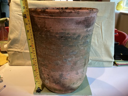Vintage terracotta pot 13cm - vintage,