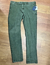 Green cord trousers. Hackett London. Corduroy. Slim fit. W34, L31. New. RRP £175