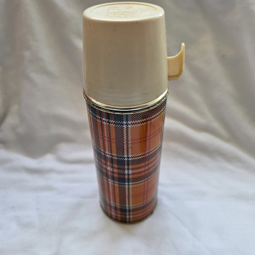 Vintage thermos flask metal - thermos,