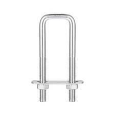 3 Sets M6 M8 Square U-Bolts 304 Stainless Steel with Nuts Plates Boat Trailer