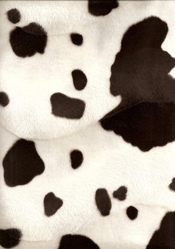 Brown cow animal print faux - animal,