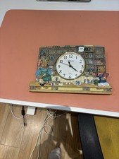 Vintage Juliana Teddy Clock Quartz Movement Working Order