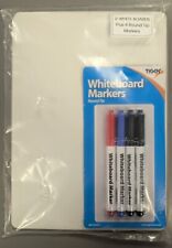 x2 A4 Whiteboard Double Sided Dry Wipe White Board + 4 Whiteboard Markers