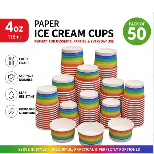 4oz paper ice cream - 4oz,