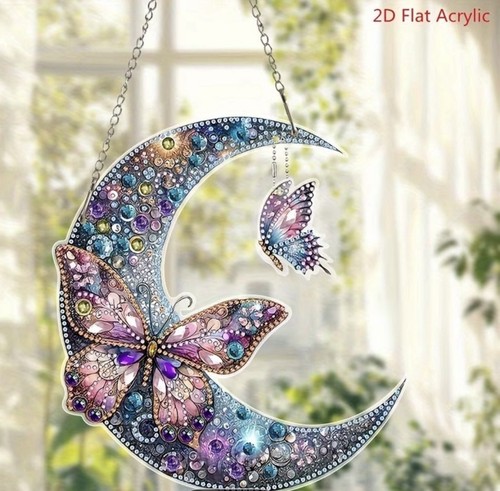 Hanging moon and - and, butterfly