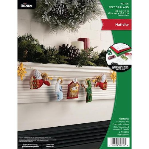 Bucilla felt garland - bucilla, 36"