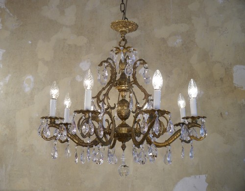 French antique chandelier - antique,