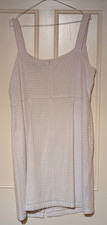 Bravissimo white broderie button through "super curvy" dress size 18
