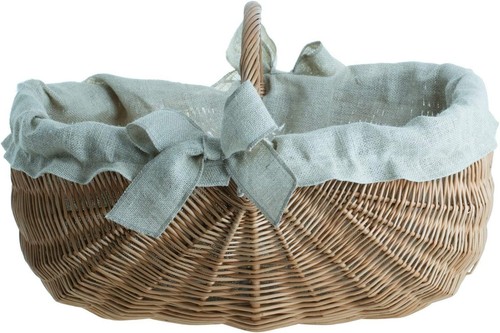 Indoor wicker log basket with - log,