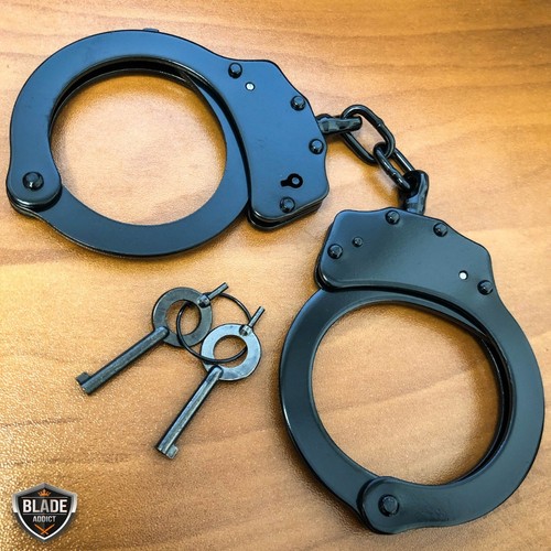 Real police handcuffs - police, double