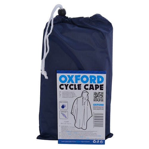 Oxford hooded cycle cape navy - oxford,
