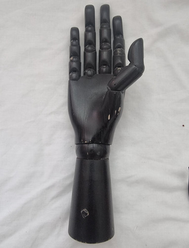 Black wooden articulated - black,