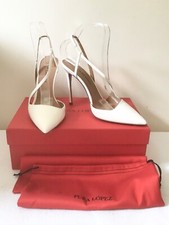 BNIB PURA LOPEZ WHITE LEATHER