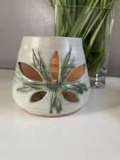 Malahide Pottery tea light candle holder Irish Studio Pottery