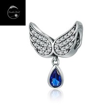 Sterling Silver 925 Charm Angel Wings Family Friend Bead - Daughter Mum Wife