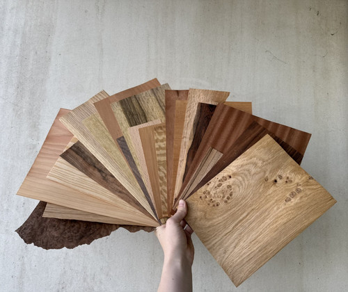 Mixed wood veneer offcuts - veneer,