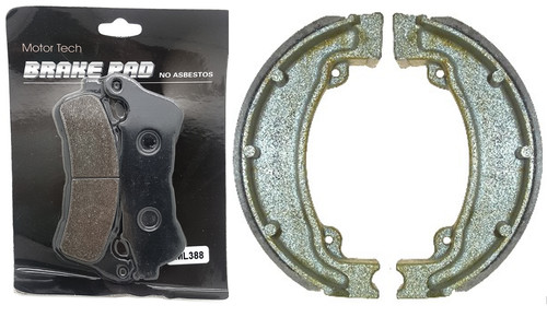 Front brake pads rear shoes - pads, &