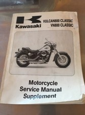 1996 KAWASAKI Vulcan 800 Classic VN800 Motorcycle SERVICE MANUAL Supplement