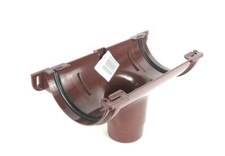 Marley Clip-Master ROC1BR Half Round Gutter Running Outlet Brown