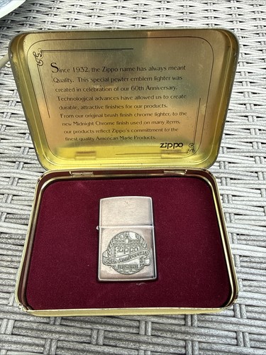Vintage 1992 zippo 60th - vintage,