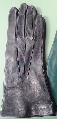 Vintage dents black leather - vintage,