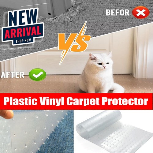 Clear vinyl carpet protector - vinyl,