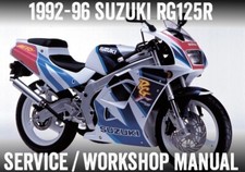 1992-1999 Suzuki RG125R RG125 R RG125F Fun Workshop Service Manual PDF File