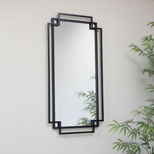 Black Matt Foiled Wall Mirror