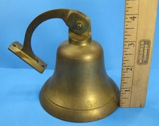 Brass Wall Mounted Ship’s Bell – Vintage Nautical Door Hanging Decor