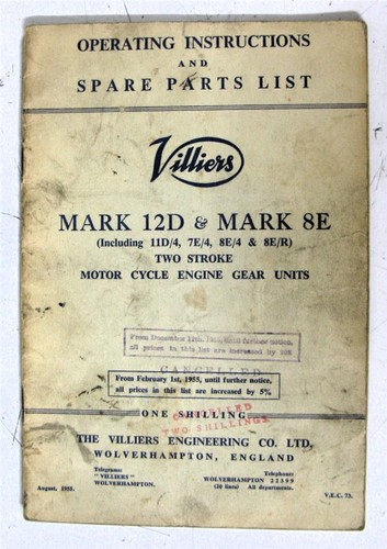 Villiers mark 12d 8e - mark,