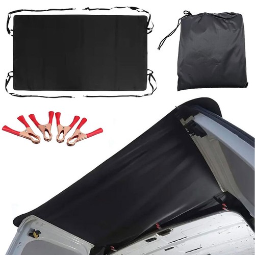 Rear van barn door awning - door,